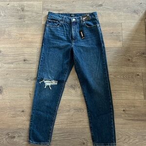 EXPRESS Tapered Ankle High Rise Jeans Size 4 NWT